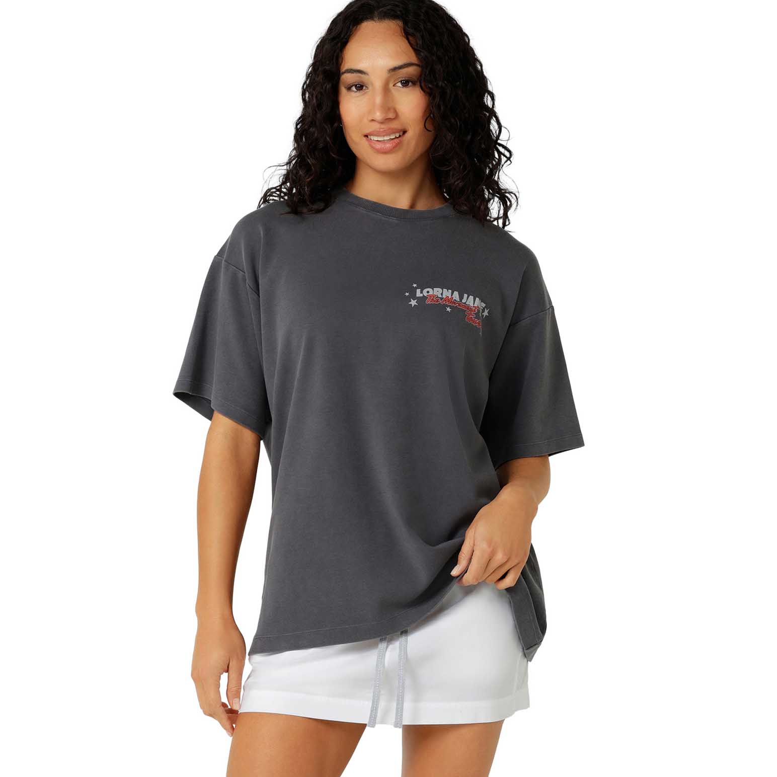 Lorna Jane World Tour Washed Boyfriend T-Shirt